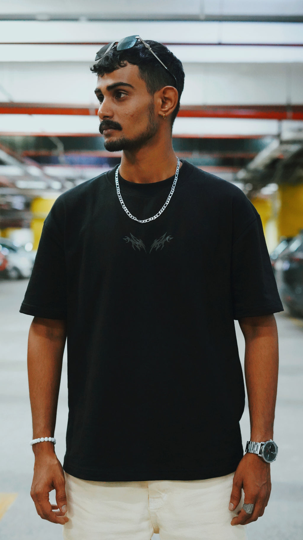 Heavyweight 250 GSM Oversized Puff Printed Tee – Unisex Street Edition