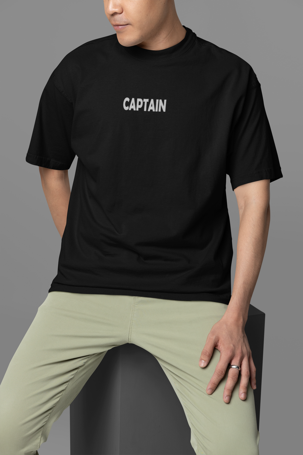 The Alpha Drop: Captain Oversized Tee